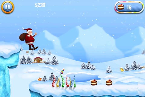 A Santa Sweet Candy Run - Christmas Winter Adventure on Xmas Eve screenshot 2