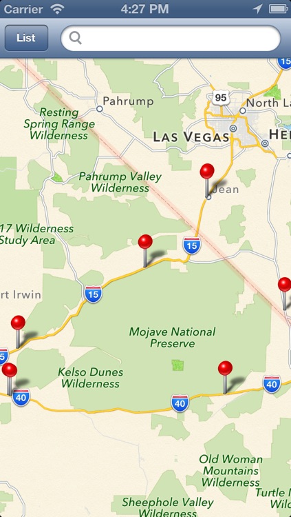 Rest Area Locator for US highway - Pro