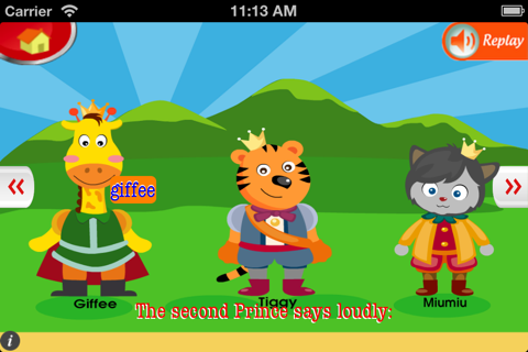 Four Princes and A Princess - An English Story for Kids screenshot 2