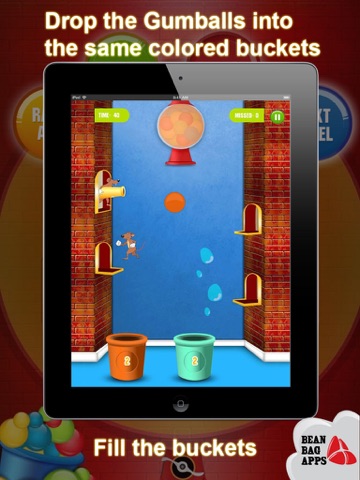 GumBall Buckets for iPad Free screenshot 2