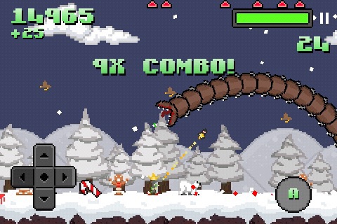 Super Mega Worm Vs Santa