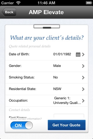AMP Elevate - Life Insurance Quotes screenshot 4