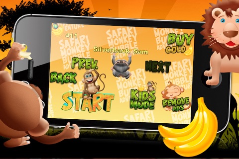 Safari Monkey Bubble Adventure - Free Game screenshot 4