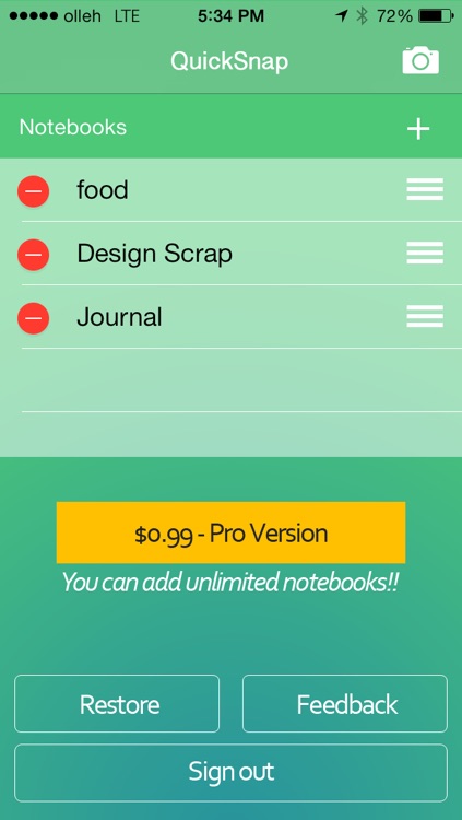 QuickSnap - Quick snap to Evernote