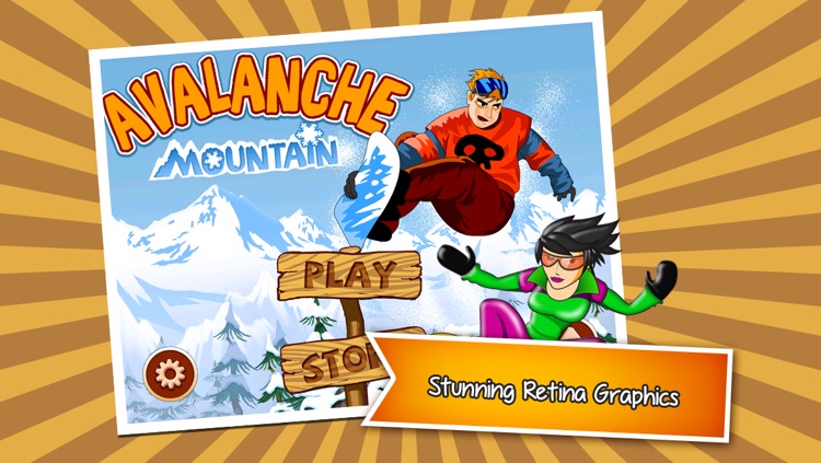 Avalanche Mountain - An Extreme Snowboarding Racing Game with penguins, babies and more!