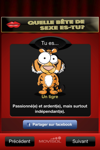 What Sexual Animal are you?: your attitude towards sex screenshot 4