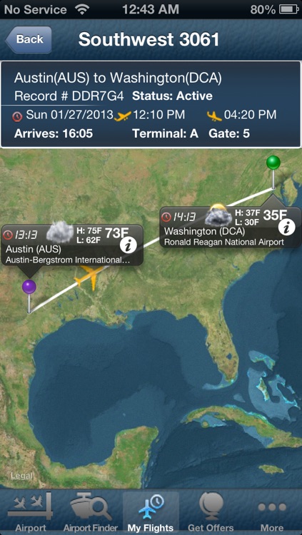 Washington Reagan National Airport-Flight Tracker DCA