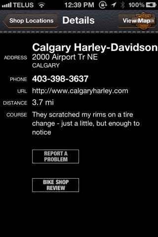iFIND - Harley Davidson Shop Finder (USA and Ca... screenshot 4