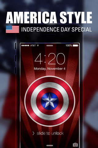 Pimp Your Wallpapers Pro - America Style & Independence Day Special for iOS 7 screenshot 4