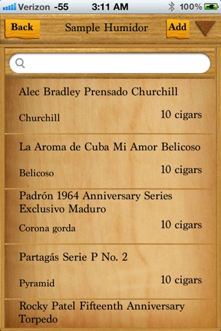 myCigars screenshot 3