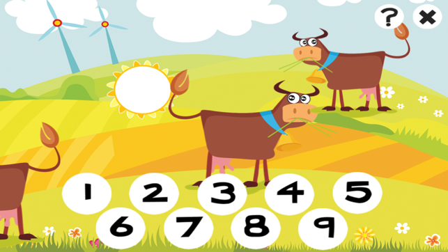 123 Counting Game Happy Farm Animals For Kids – Free Interac(圖2)-速報App