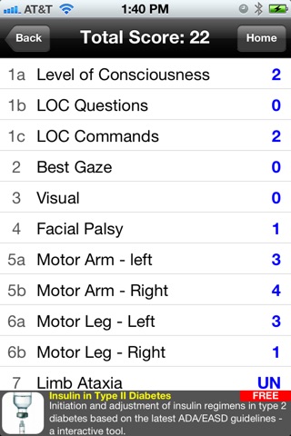 NIH Stroke Scale from StatCoder screenshot 3