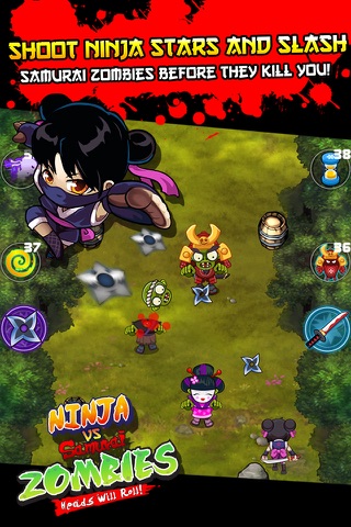 Ninja vs Samurai Zombies screenshot 2
