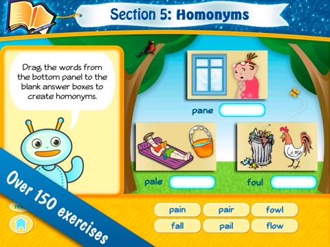 Vocabulary & Spelling Fun 1st Grade HD: Reading Games with A Cool Robot Friend screenshot 2