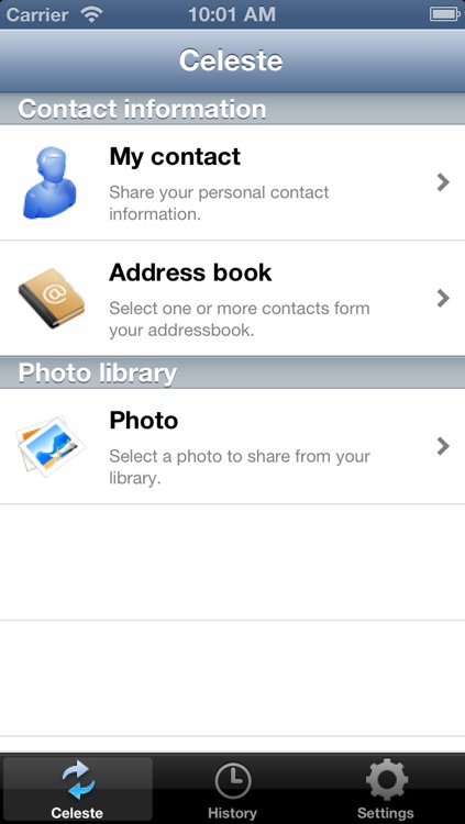 Celeste  Bluetooth File Sharing For iOS