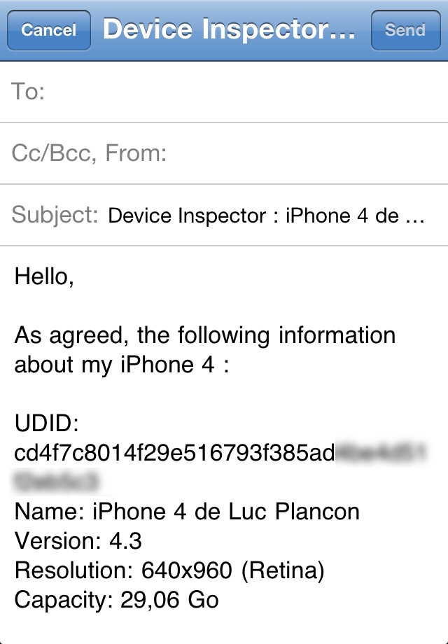 Device Inspector screenshot 2