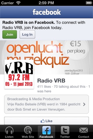 Vrije Radio Belsele (VRB) screenshot 2