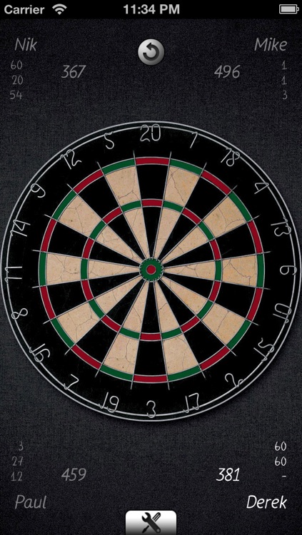 Darts Score Board