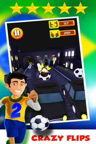 A Brazil World Soccer Football Run 2 2014: Road to Rio Finals - Win the Cup! screenshot 2