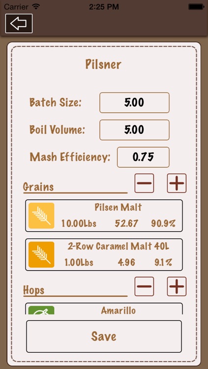 Beer Recipe Calculator
