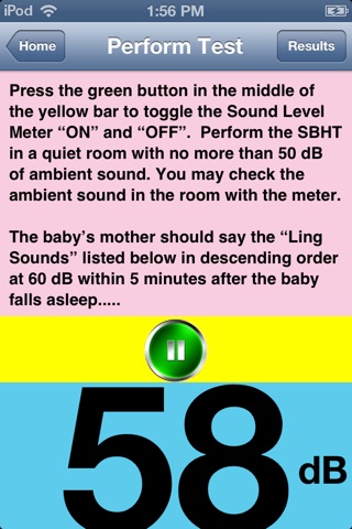 Sleeping Baby Hearing Test screenshot 2