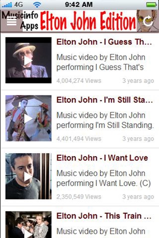 Musicinfo Apps - Elton John Edition! screenshot 3