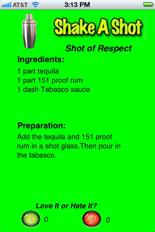 Shake A Shot
