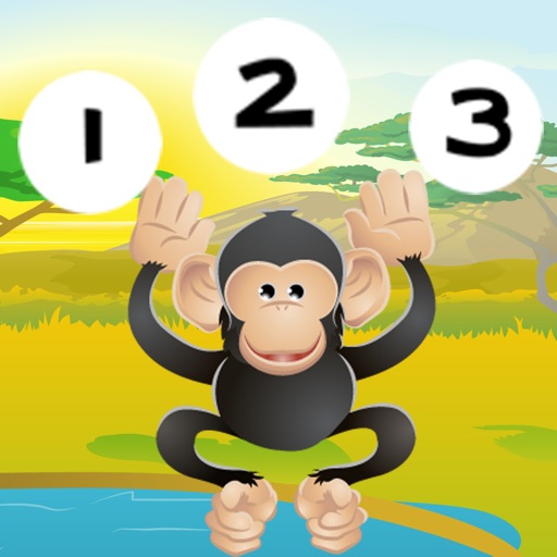 123 Animals Counting Game for Children: Learn to count the numbers 1-10 with safari life