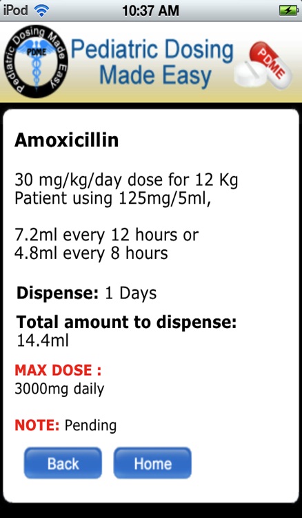 Pediatric Dosing Made Easy (PDME)