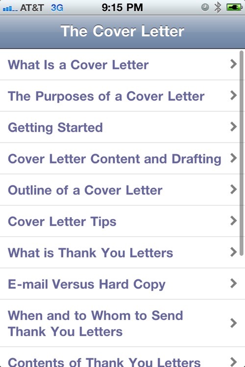 My Cover Letter