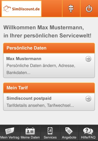 SimDiscount.de Servicewelt screenshot 2