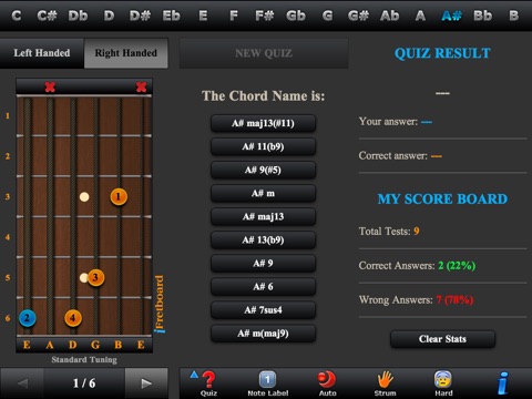 Guitar Chords, Triads & Quiz screenshot 4