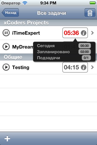 iTimeExpert: Time tracking system (FREE) screenshot 2