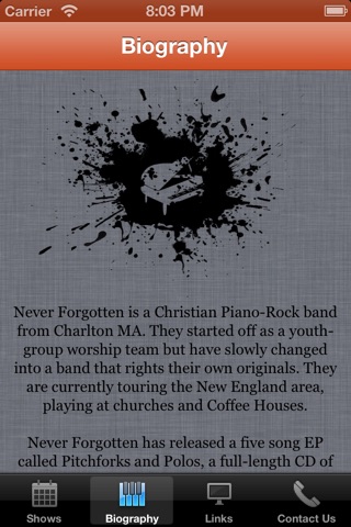 Never Forgotten Official App screenshot 2