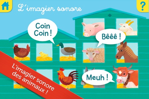 Les animaux de la ferme avec Petit Ours Brun : jeux éducatifs. Application enfants de 2 à 6 ans. screenshot 3