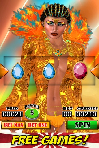 Ancient Egyptian Lucky Goddess Slots - Sekhmet, the Sexy Warrior Goddess & Protector of the Pharaohs Free Slot Machine Edition screenshot 3