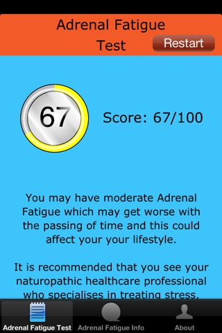 Adrenal Fatigue Test App screenshot 4