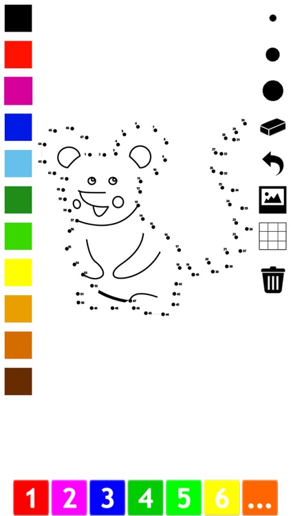 Connect the dots coloring book for children: Learn to paint by numbers for kindergarten and pre-school with this learning puzzle game screenshot-4