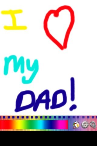 Kids Fingerpainting - Father's Day HD screenshot 3