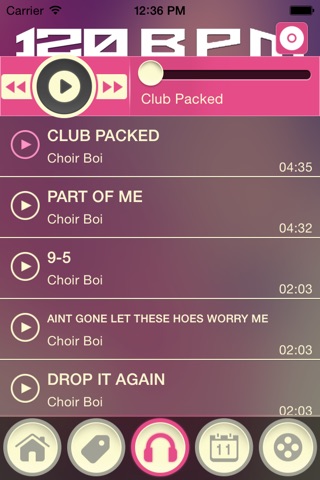 120BPM App screenshot 2