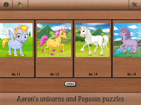 Aaron's unicorns and Pegasus puzzles screenshot 3