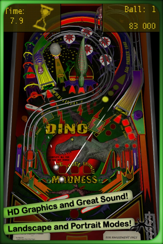 Dino Madness Pinball Lite screenshot 2