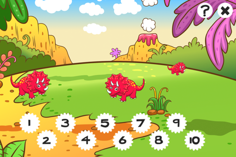 123 Count-ing & Learn-ing Number-s To Ten With Dino-saur. My Kid-s & Baby First Free Education-al Game-s screenshot 2