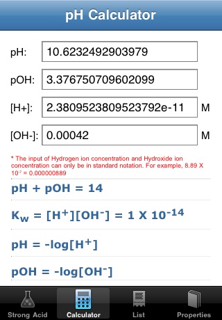 pH Calculator screenshot 3