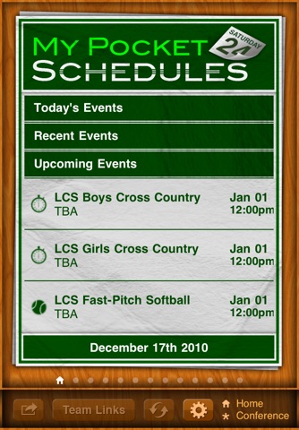 Official Lincoln Christian Athletics Edition for My Pocket Schedules screenshot 2