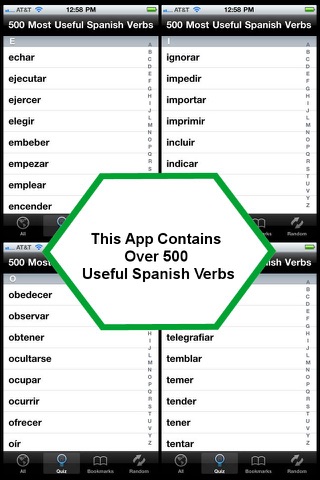 500 Most Useful Spanish Verbs screenshot 4
