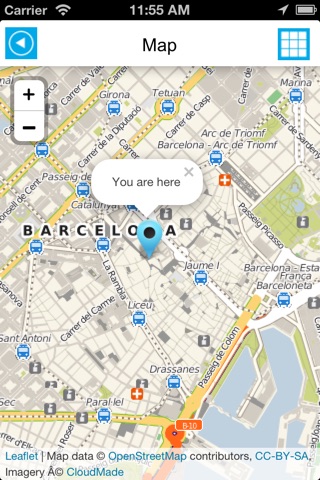 Barcelona offline map, guide & hotels screenshot 2