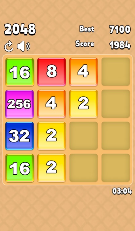 2048 candy swipe tiles game adventure