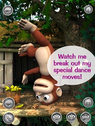 My Talky Mack HD FREE: The Talking Monkey - Text, Talk And Play With A Funny Animal Friend screenshot 4
