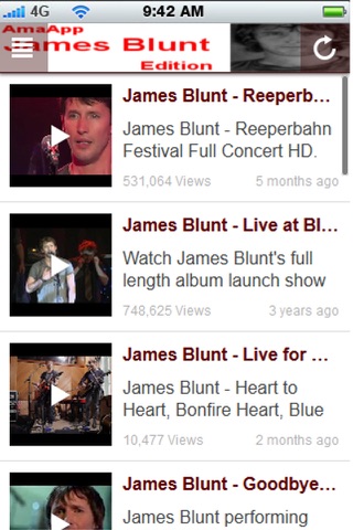 AmaApp James Blunt Edition screenshot 2